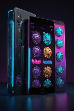 Smartphone mit Casino-App